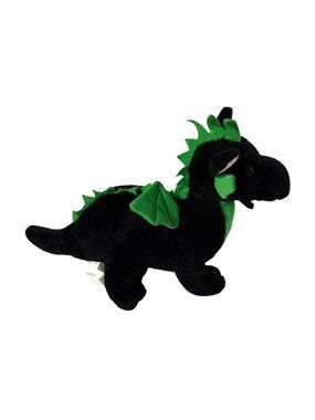 FOCO Plush Black Green Dragon White Sox Stuffed Animal Doll Toy 14 in Length
